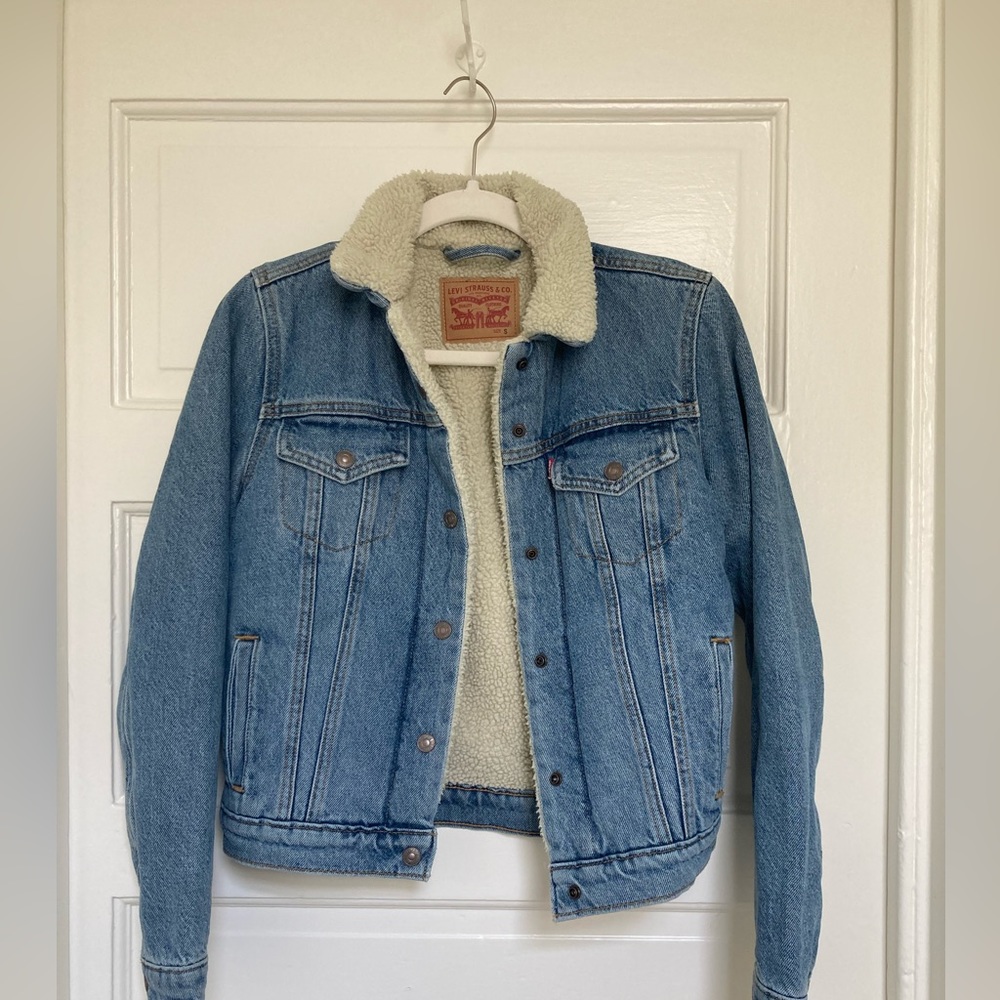 Levi Sherpa Trucker Denim Jacket S
